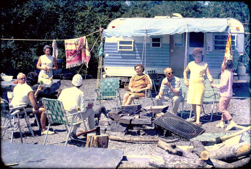 Camping in the quarry